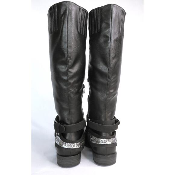 New RAMPAGE Women's Sz 9 Isadora Almond Toe Mid Calf Riding Boots - Picture 7 of 11